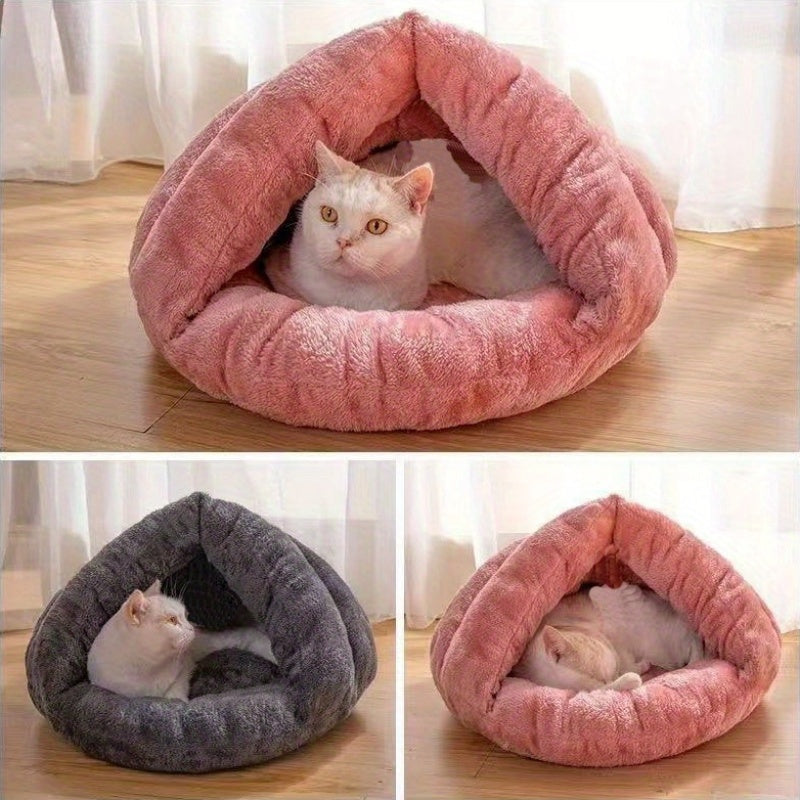 Solid Color Triangle Bed, Pet Bed, Pet Bedding