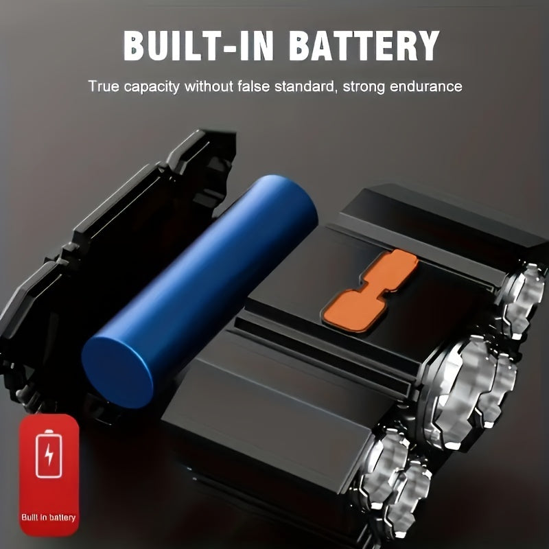 Rechargeable, Stylish, and Powerful 5-LED LED Lantern, Portable Emergency Light for Camping and Fishing